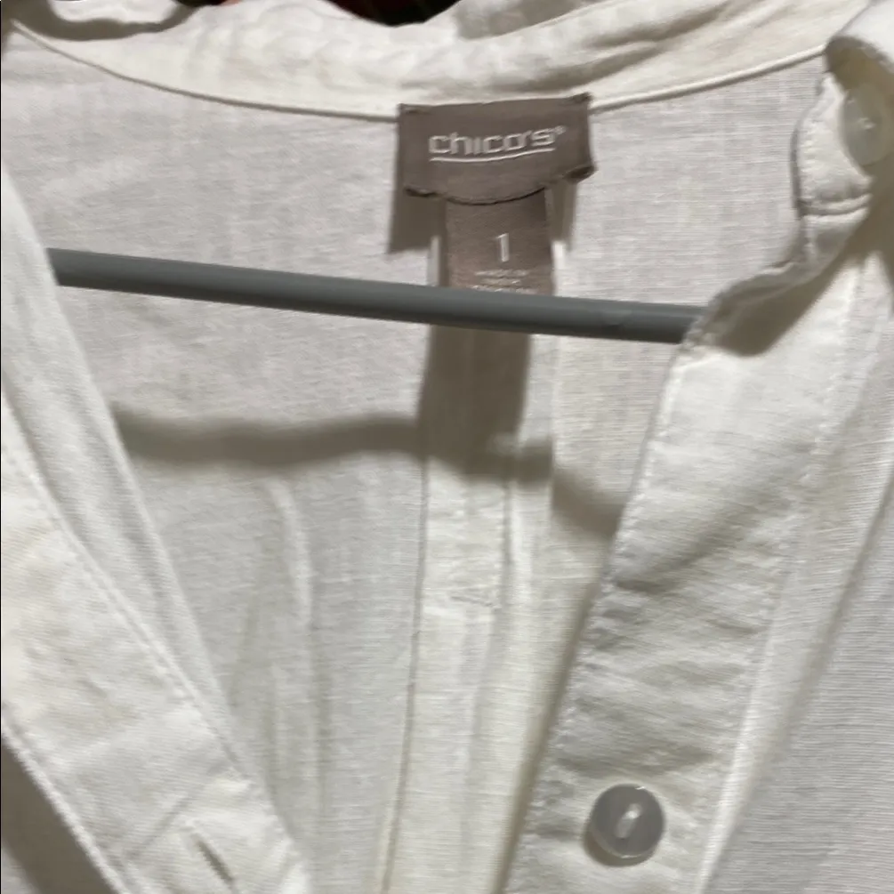 White Button-Up Shirt - Image 4