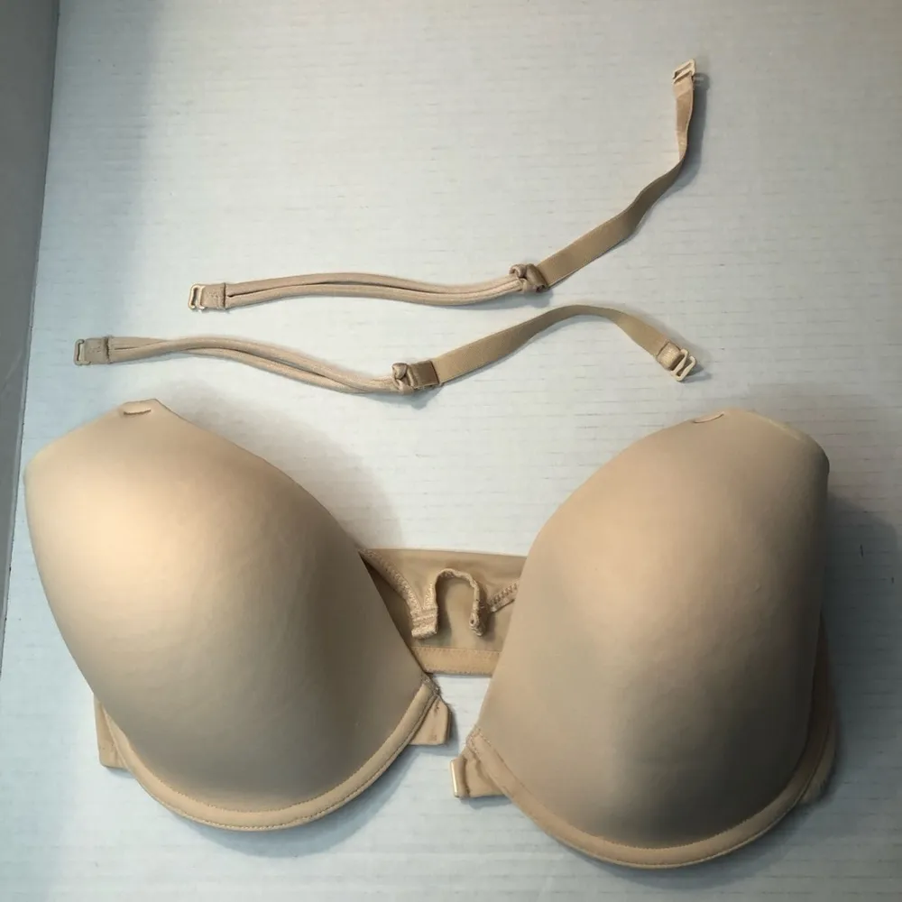 Wacoal Bra Custom Contours T-Back Convertible Front Closure in Sand Sz 38DD EUC - Image 7