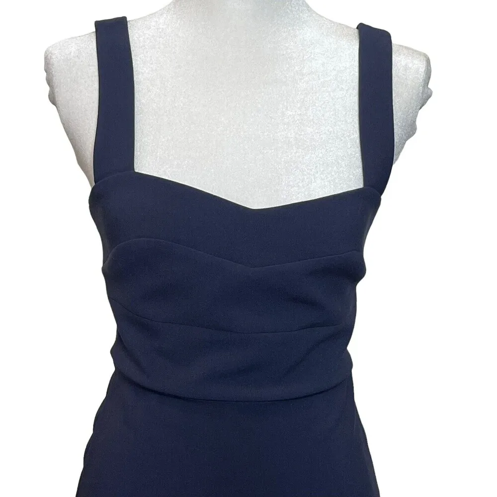 Likely Sheath Dress Navy Blue Sleeveless Sweetheart Neck  Womens Size 4 - Image 2
