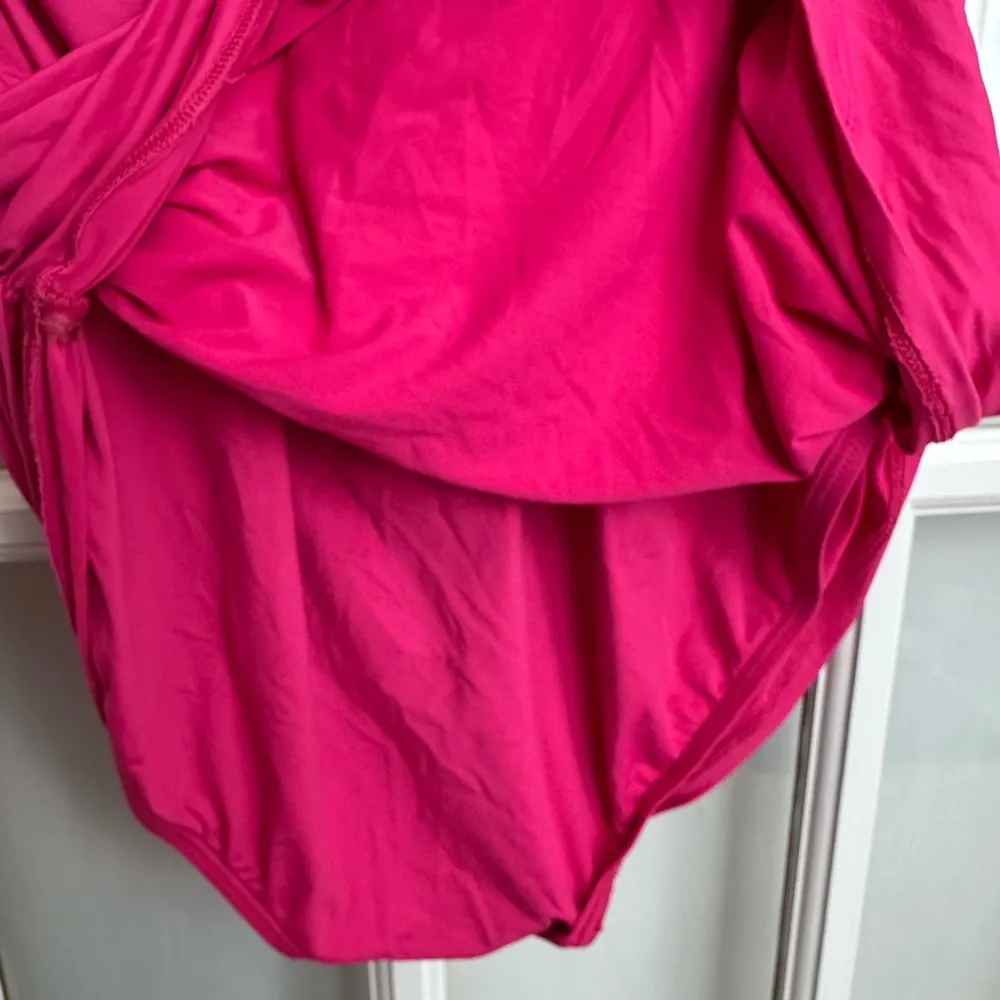 Ralph Lauren One Piece Slimming Swimsuit Swim Dress Orchid Pink Plus Size 20W - Image 6