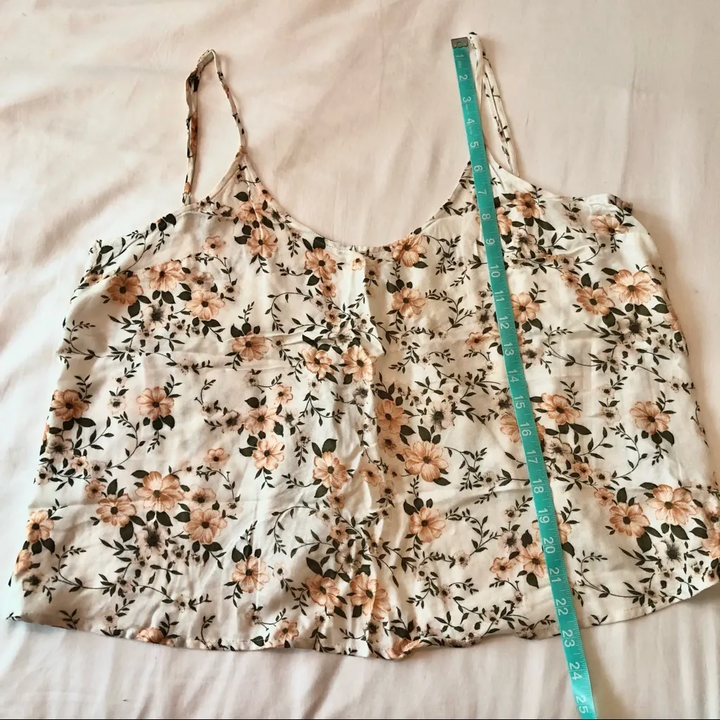 American Eagle Open Back Floral Swing Tank - Image 6