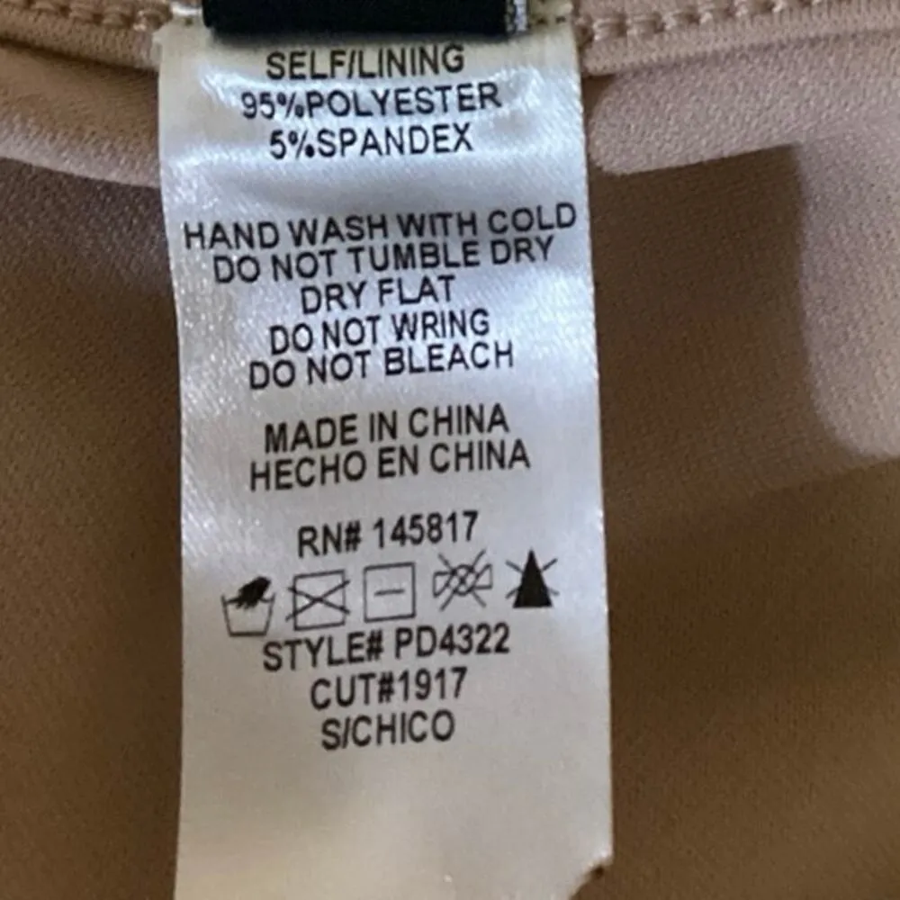 Windsor Cream Front Cutout Halter Neck Sleeveless Party Cocktail Sheath Dress S - Image 5