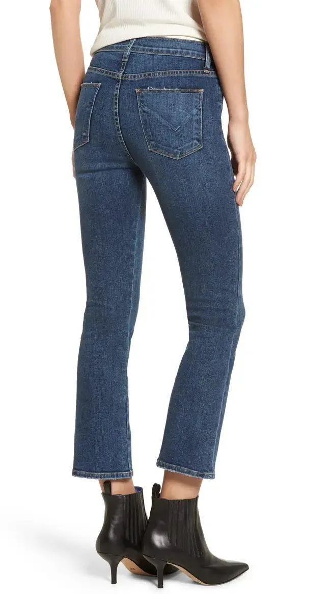 NWT Hudson Bullocks High Waist Lace-Up Crop Flare Jeans - Image 2