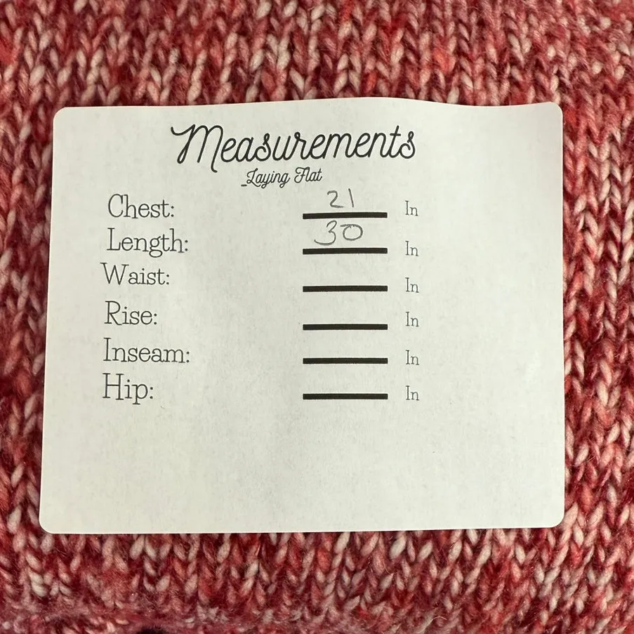 J.Crew Oversized Wool Blend Chunky Cable Knit Turtleneck High Low Sweater S Red - Image 9