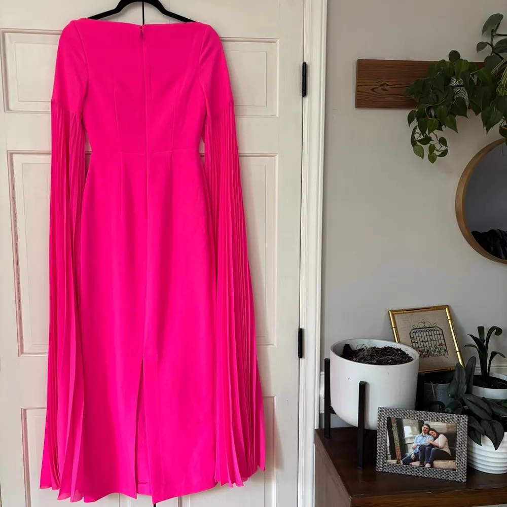 Solace London Women Grace Maxi Dress Hot Pink Neon Highlighter Size US2 UK6 EU34 - Image 8