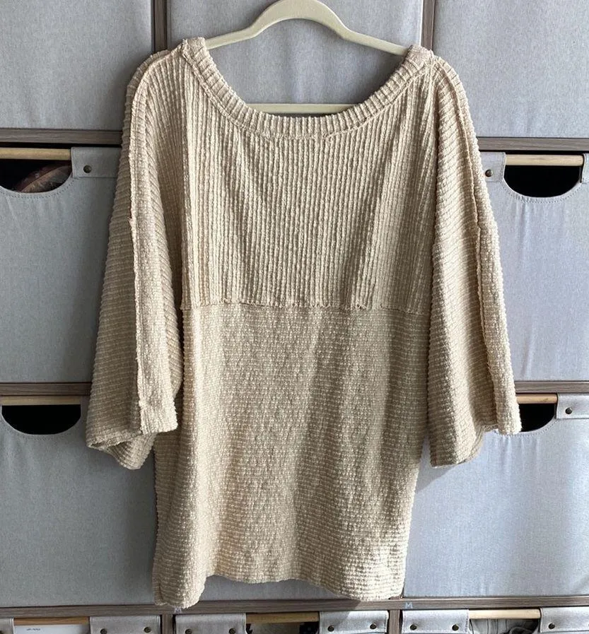 Free People ribbed boardwalk hacci bell sleeve sweater - Image 9