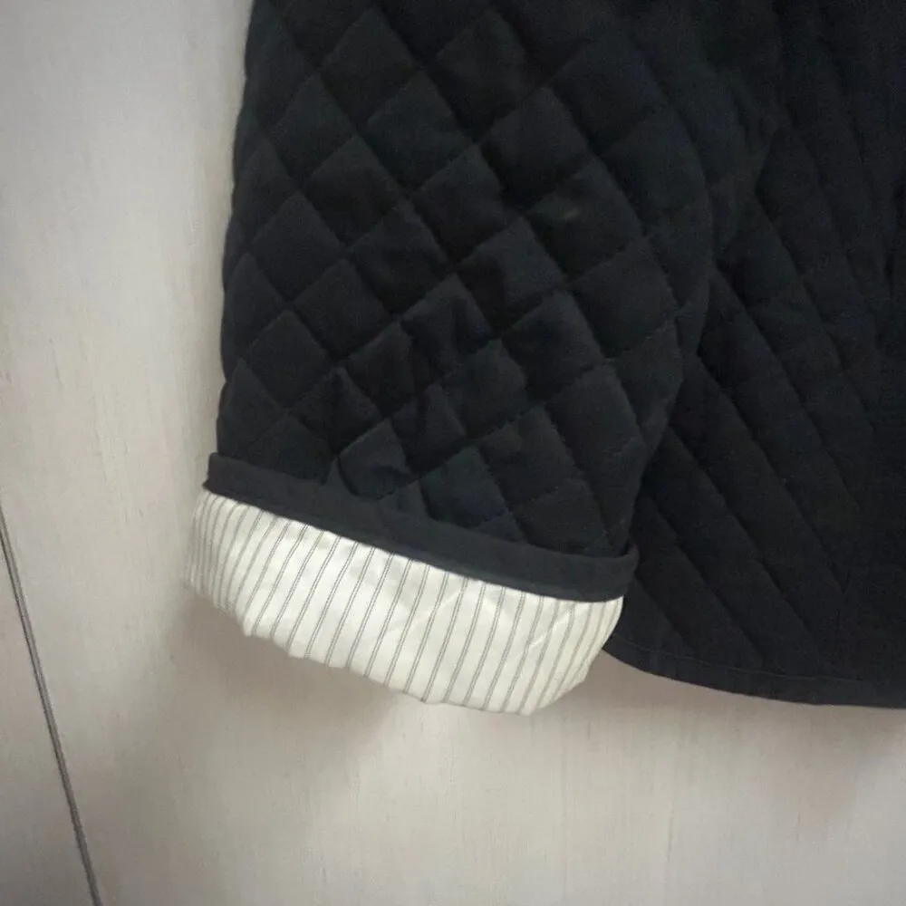 Kate Hill  Black Quilted Casual Light Jacket (Spring/Fall) - size medium - Image 3