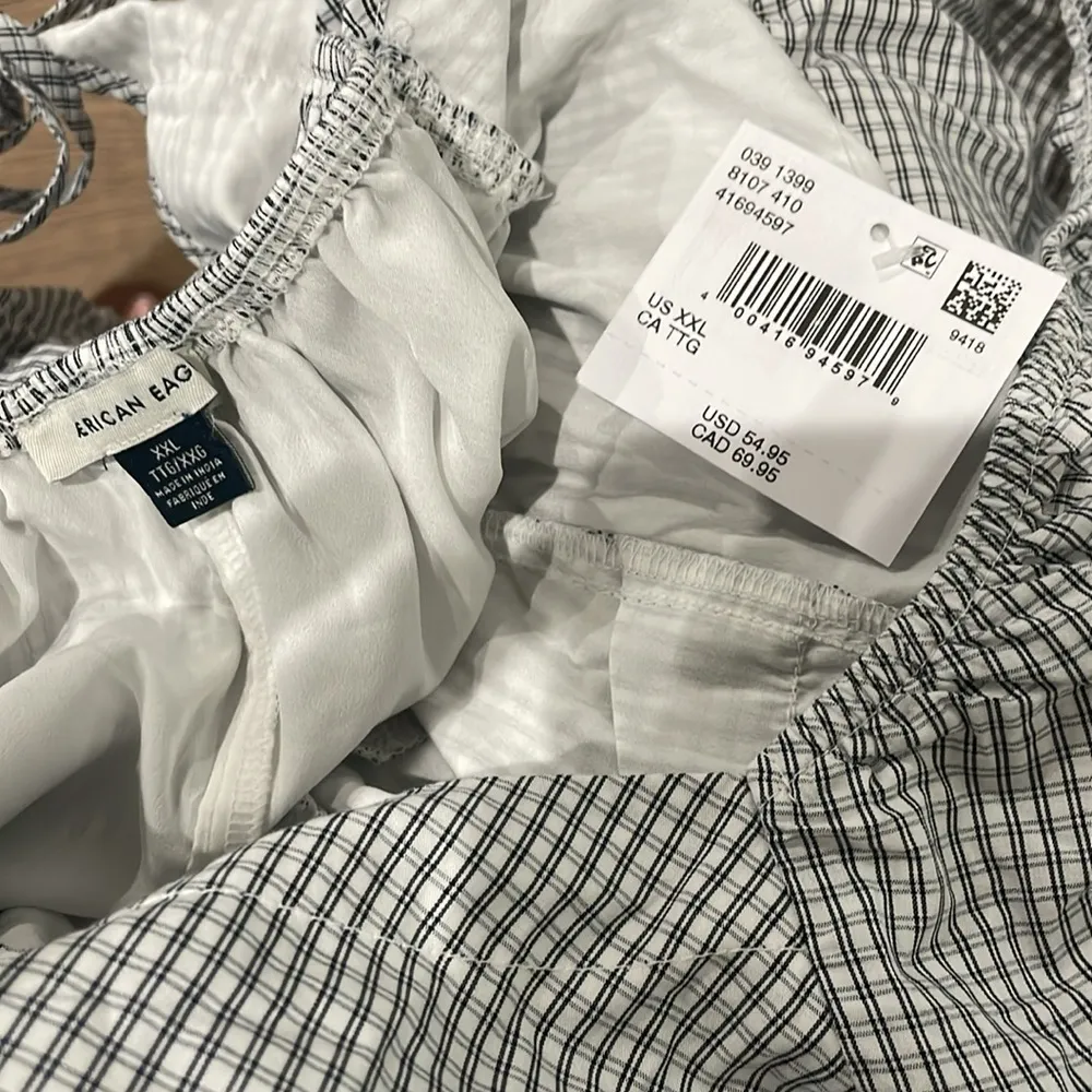 American Eagle Puff Sleeve Tiered Babydoll Mini Dress Size XXL NWT - Image 11