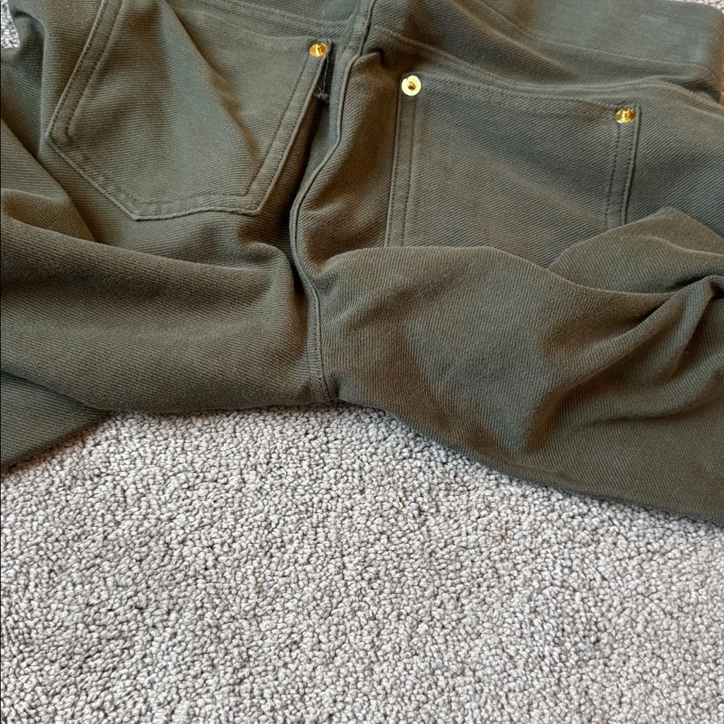Michael Kors Green Jeggings SIZE S - Image 5