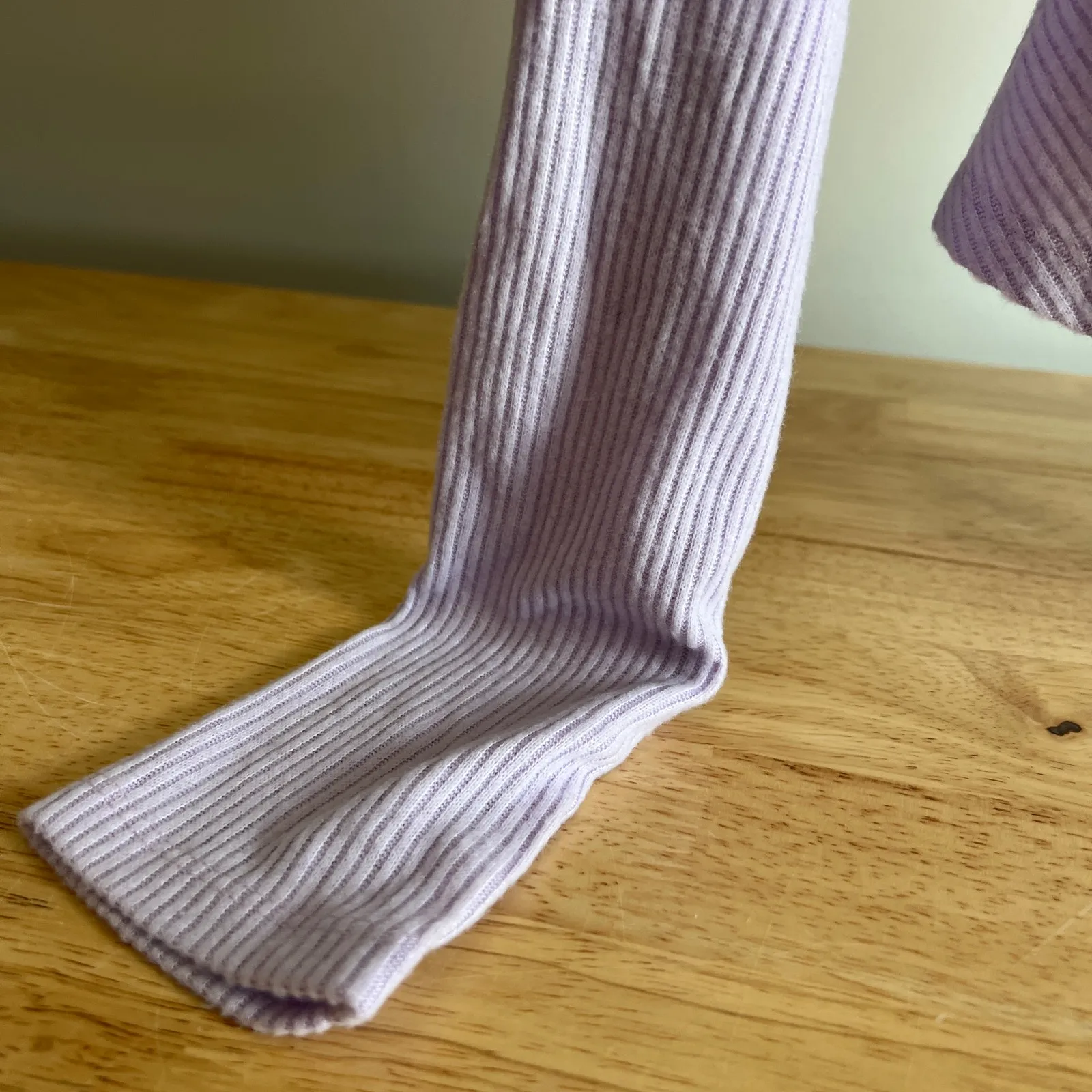 Wild Fable Women's Light Purple Lace-Up Cozy Knit Blouse - Size Large - NWT - Image 9