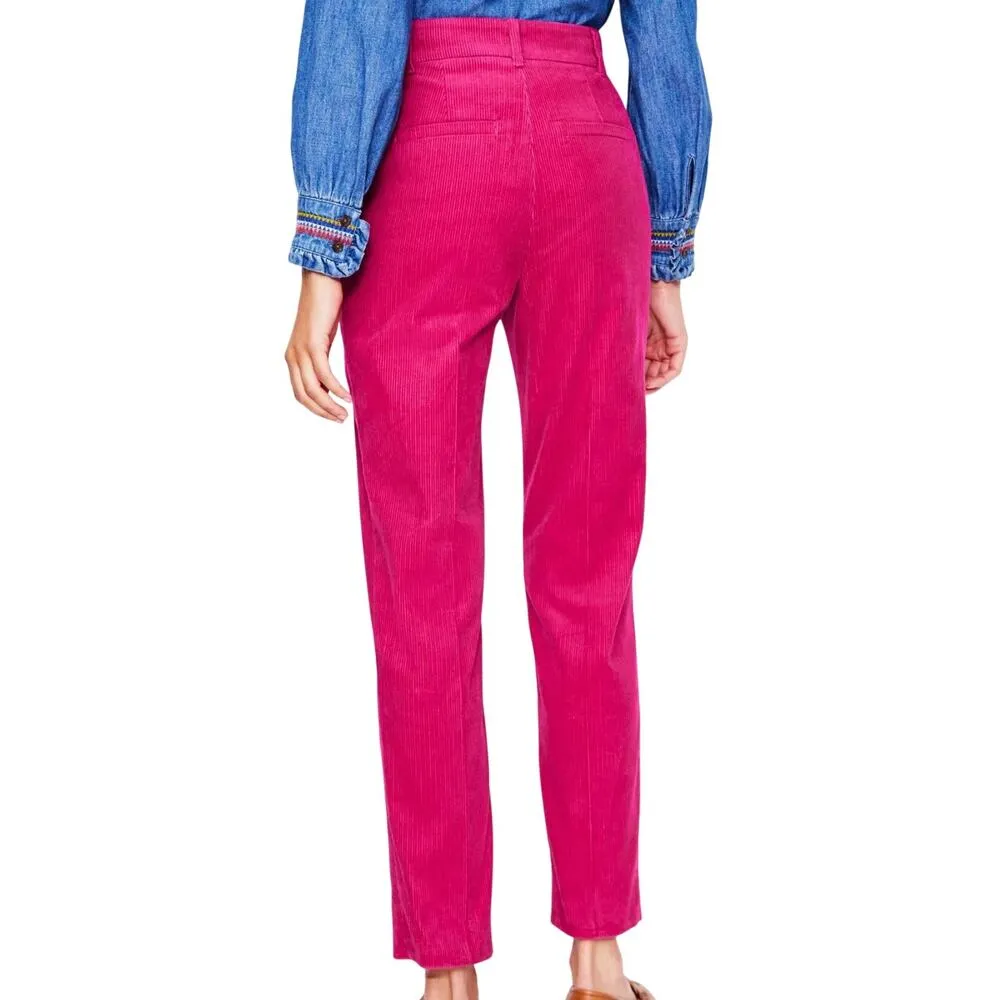 Boden Kew Cord Pants in Cherry Jam, Size 14L​ Pink - Image 3