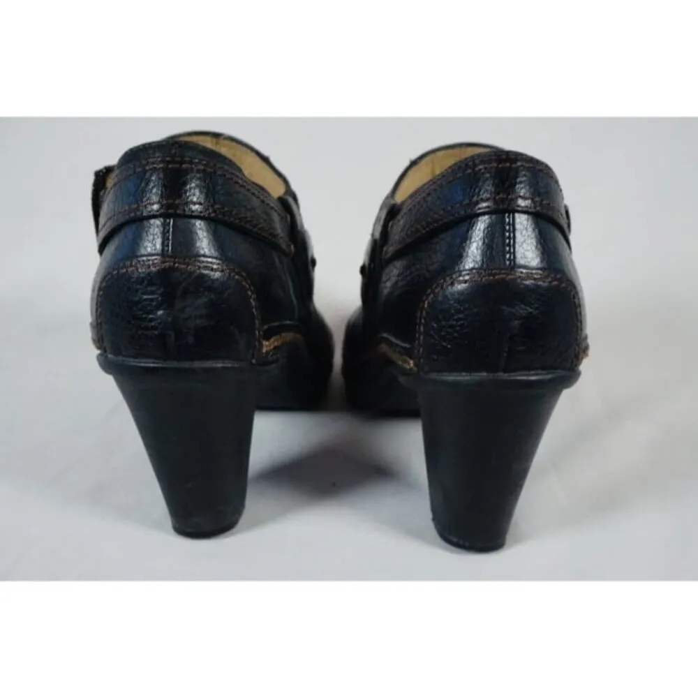 Naturalizer Deliberate Black Leather Booties Heels Pumps Size US 6.5 - Image 9