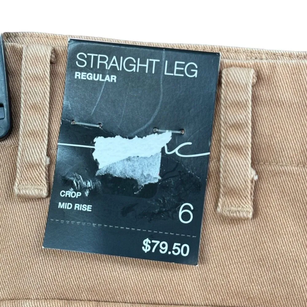 INC International Concepts SZ 6 Straight Leg Crop Jeans Mid - Image 6