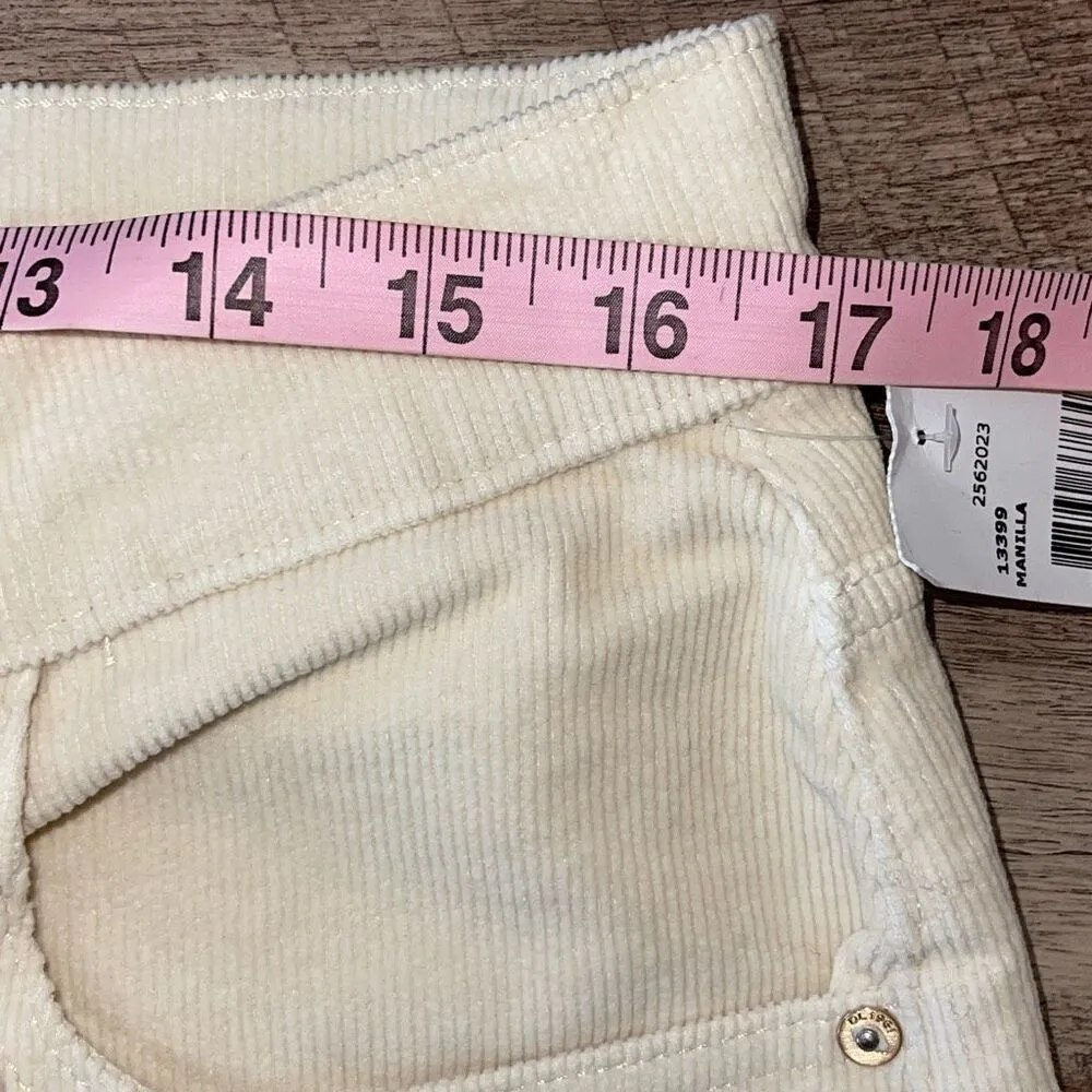 DL1961 Womens Hepburn Wide Leg High Rise Vintage Corduroy Pants Cream Sz‎ 32 NWT - Image 12