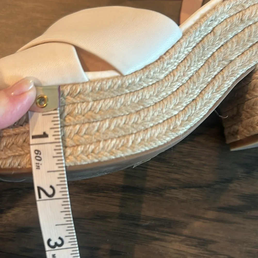 JCrew Ivory Platform Espadrille Sandals Sz 8 - Image 10