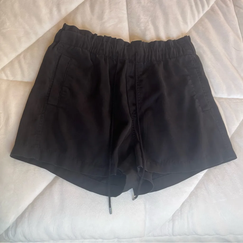 LOFT Medium Solid Black Women's Shorts Paper bag Conservative Capsule Wardrobe - Image 5