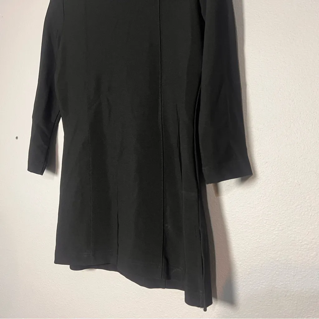Boston Proper Blouse Square Neck 3/4 Sleeve Top Black Size Medium - Image 10