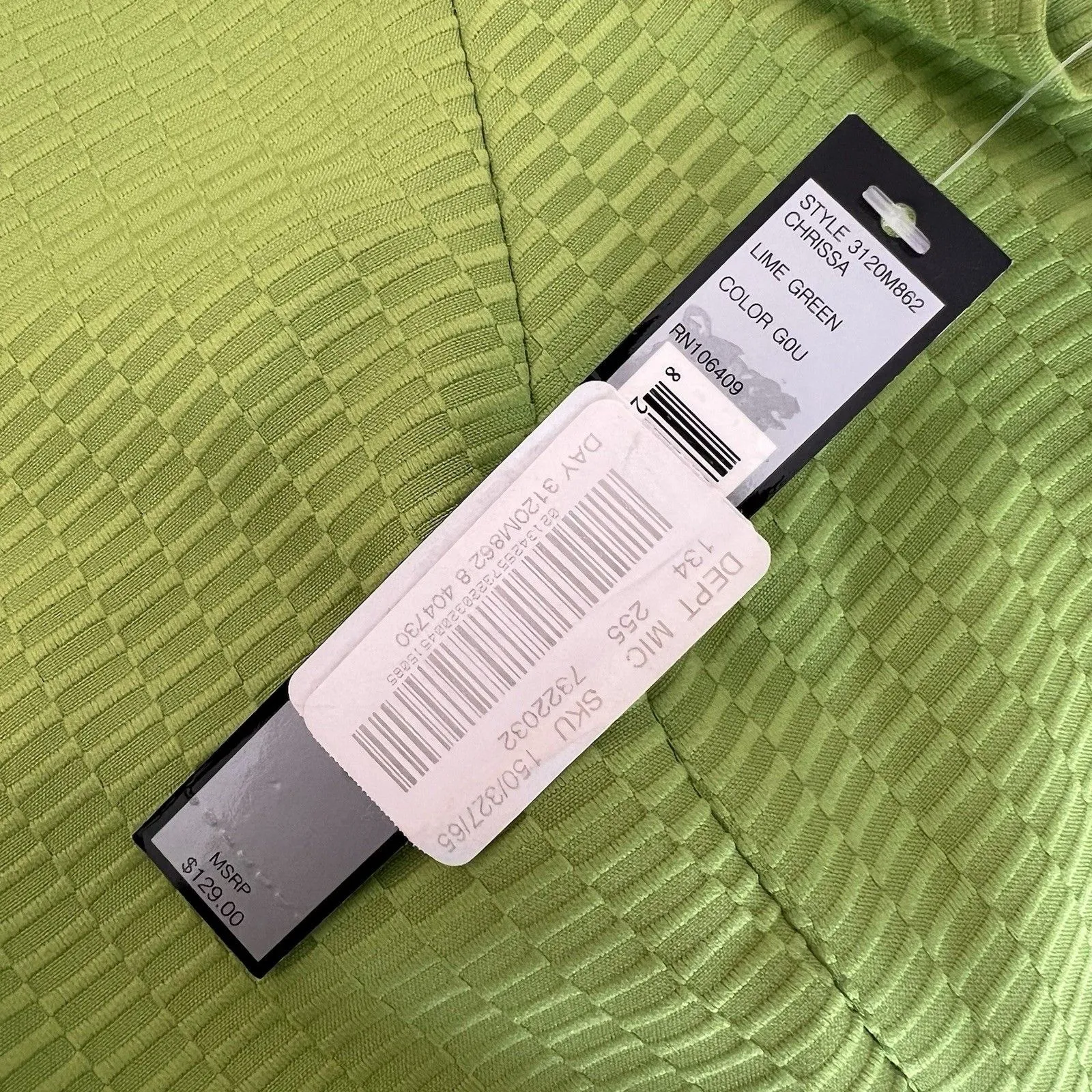 TAHARI Arthur S. Levine Olive Green Fitted Pencil Dress Sz 8 NWT MSPR $128.00 - Image 6