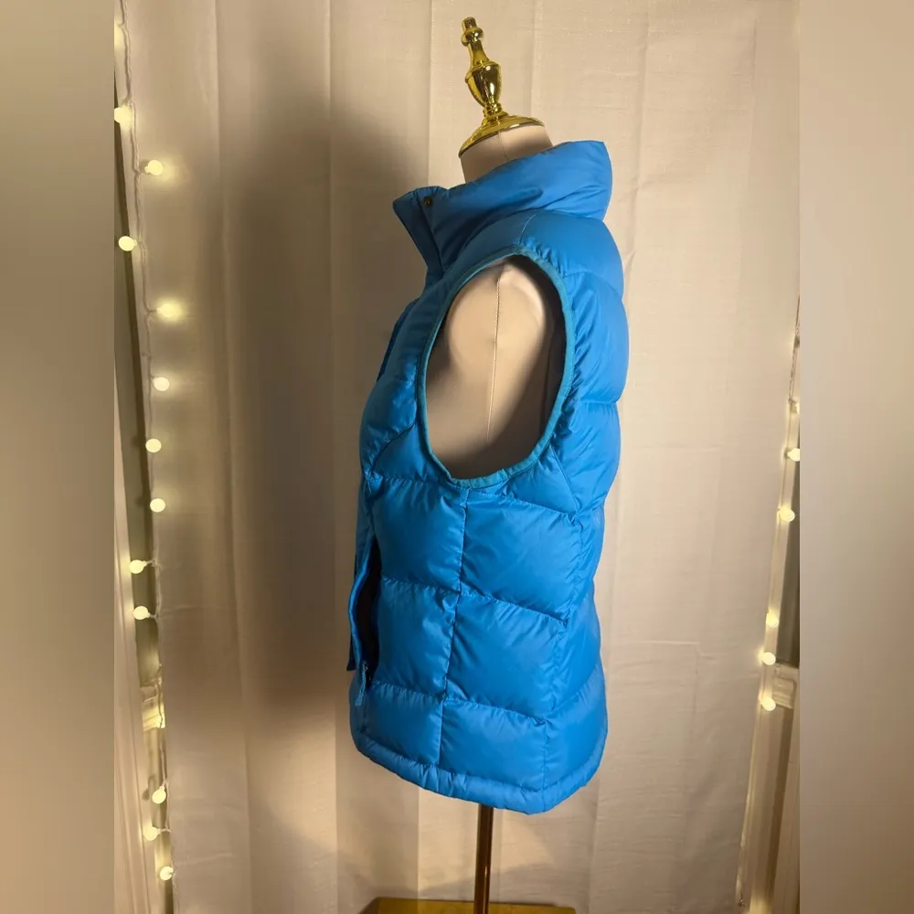 L.L. Bean Blue Quilted Puffer Vest Size M - Image 2