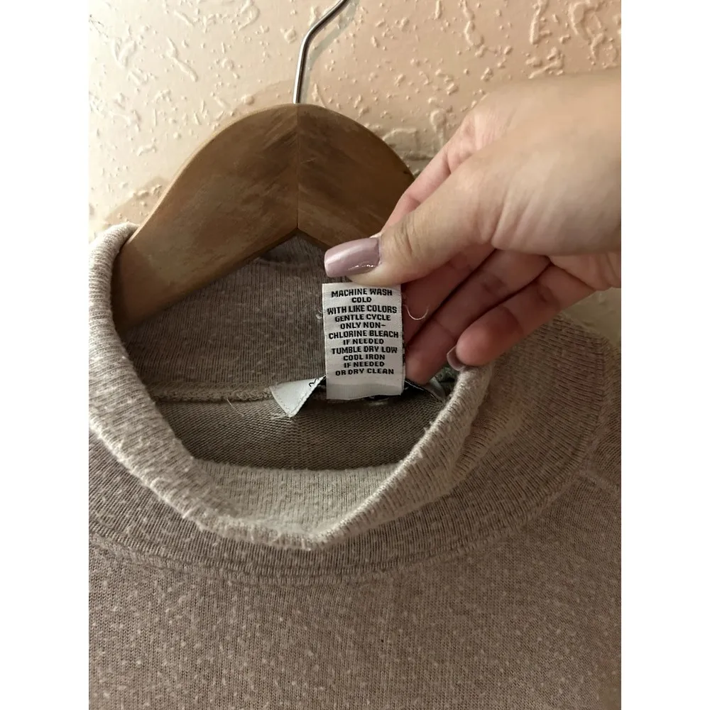 Magaschoni Beige Long Sleeve‎ Top Size Medium - Image 3