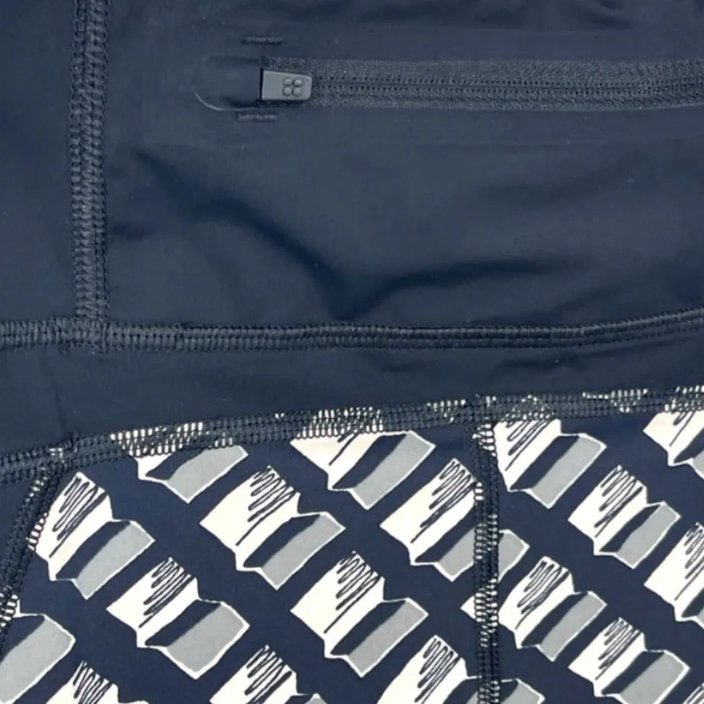 Sweaty Betty Zero Gravity Geometric Mesh Leggings Sz Small - Image 4