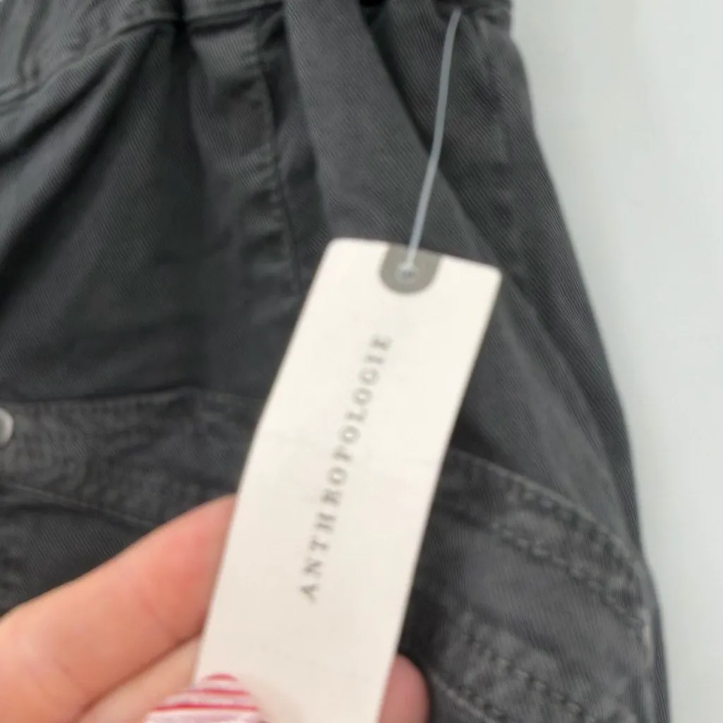 Anthropologie barrel pant nwt grey small - Image 3