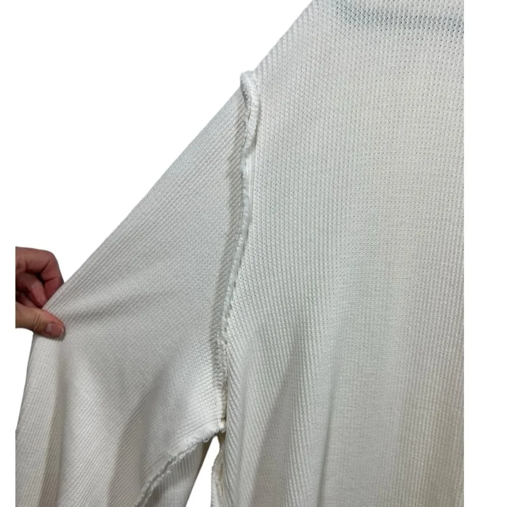 Free‎ People Asher Thermal Knit V-neck Top M - Image 9