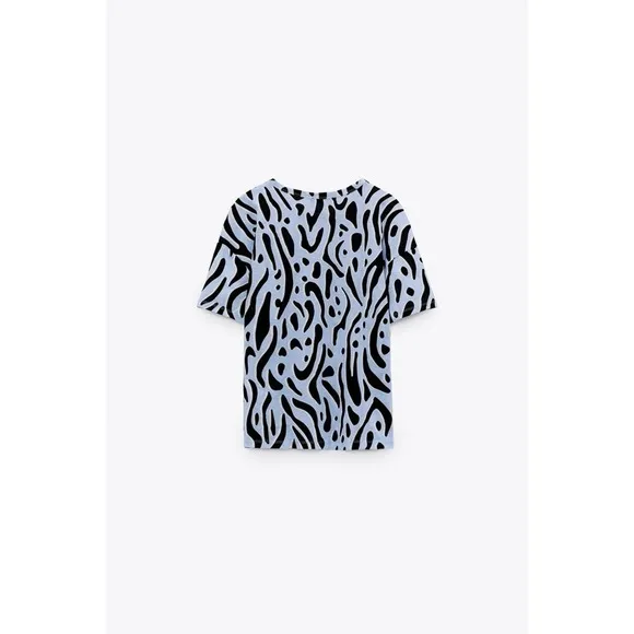 Zara Printed Boxy T-Shirt - Image 2