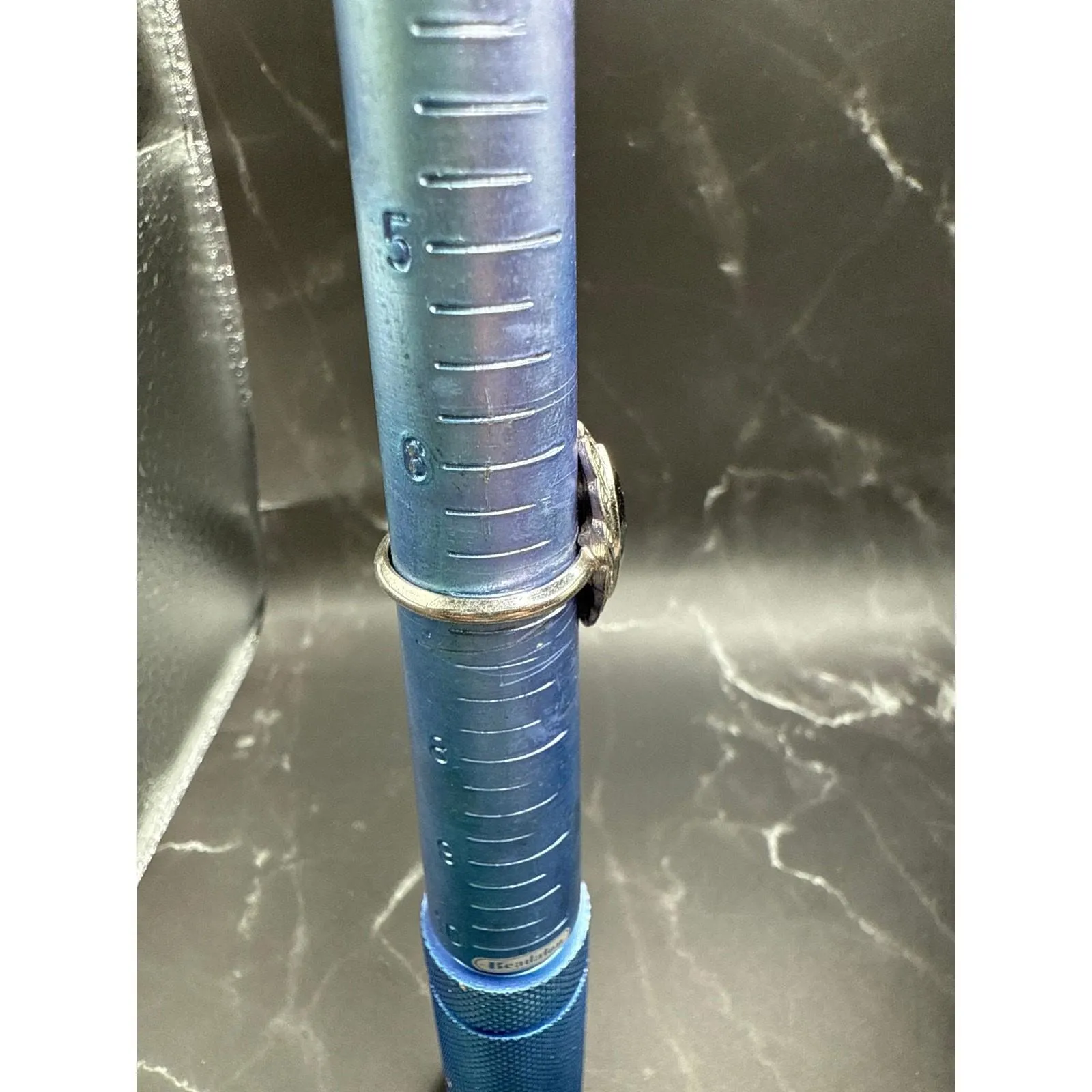 Vintage Estate Jewelry AVON Silver tone BLACK STONE Scrolled Cocktail Ring Sz 7 - Image 6