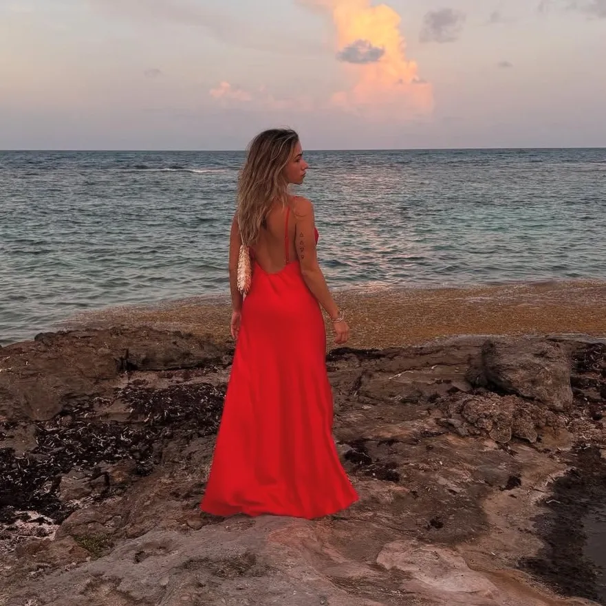 FARM Rio Vibrant Red Maxi Dress - Image 2