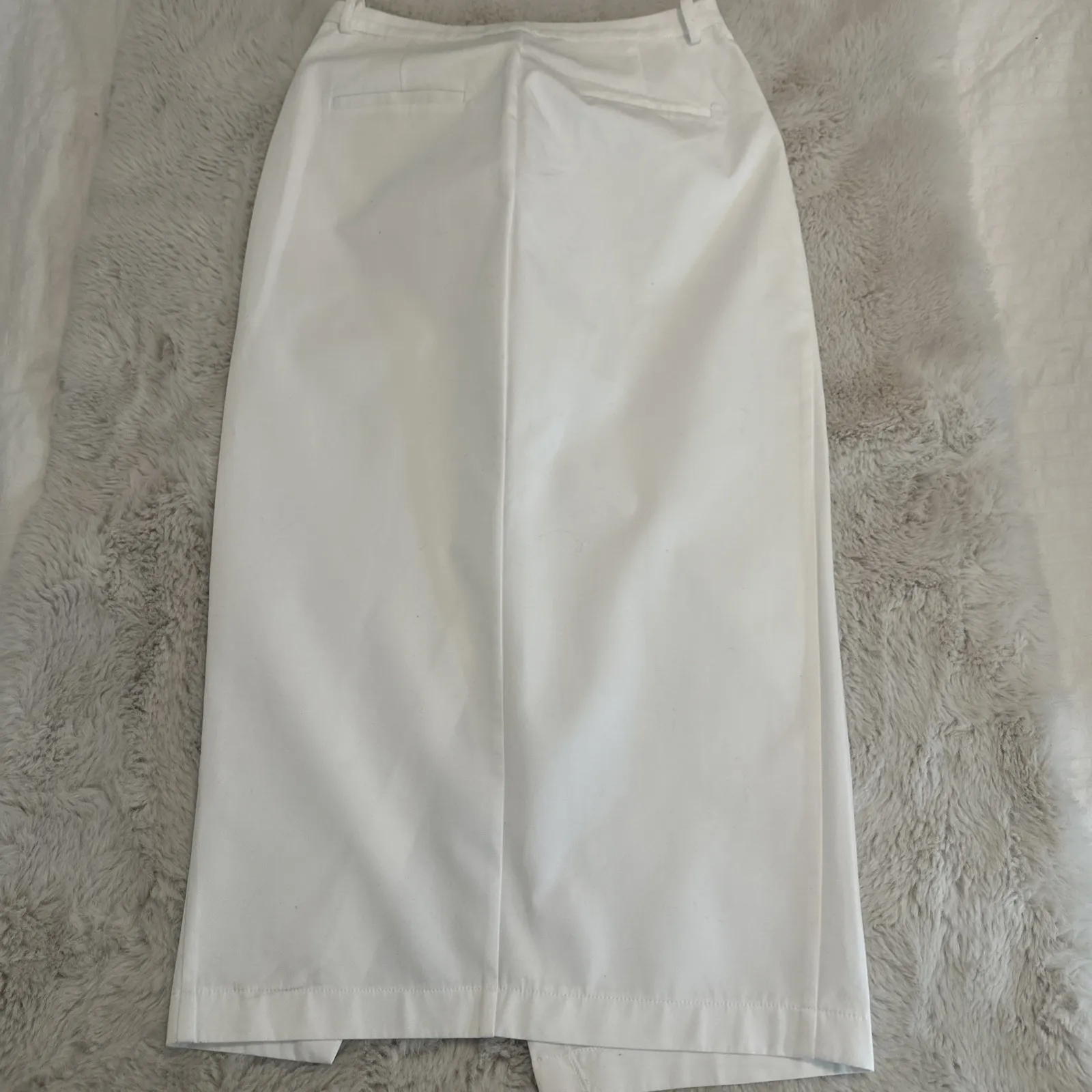 Zara White Draped‎ Pencil Skirt S - Image 15