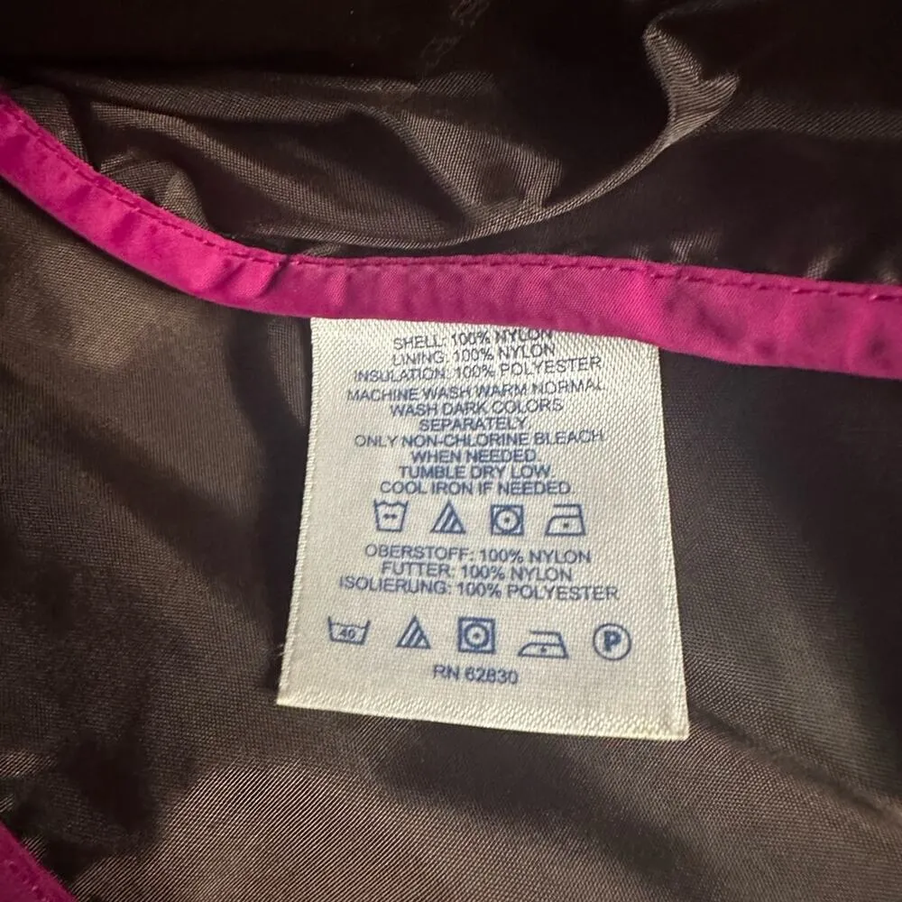 Lands’ End Nylon Puffer Chocolate Brown Size XL Full Zip Pockets Preppy Outdoor - Image 8