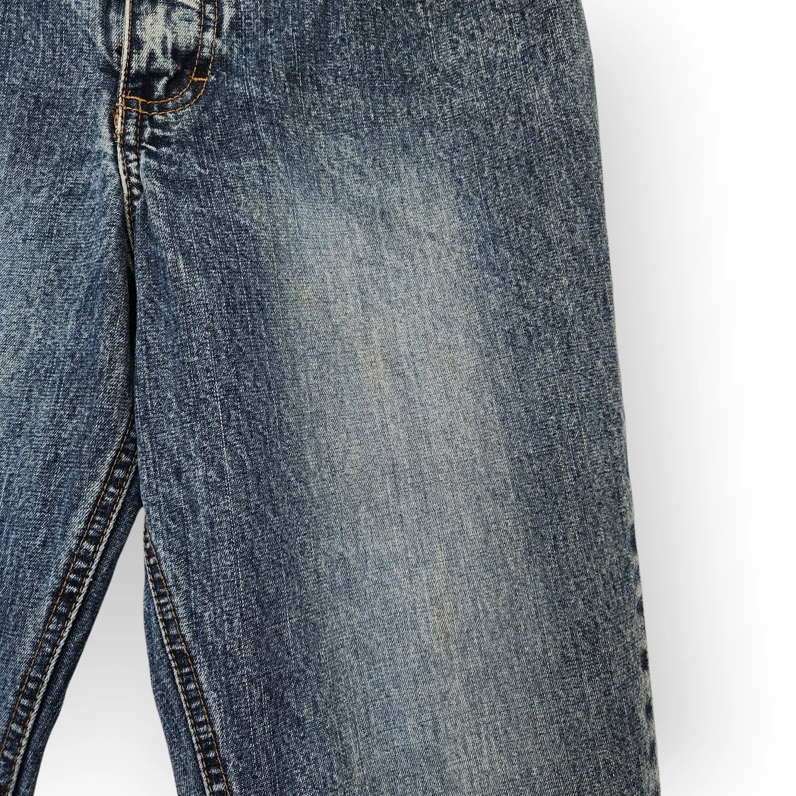 Y2K Mudd Low Rise Flare Jeans Blue Denim Vintage 2000s Mall Brand Bratz 6 - Image 5