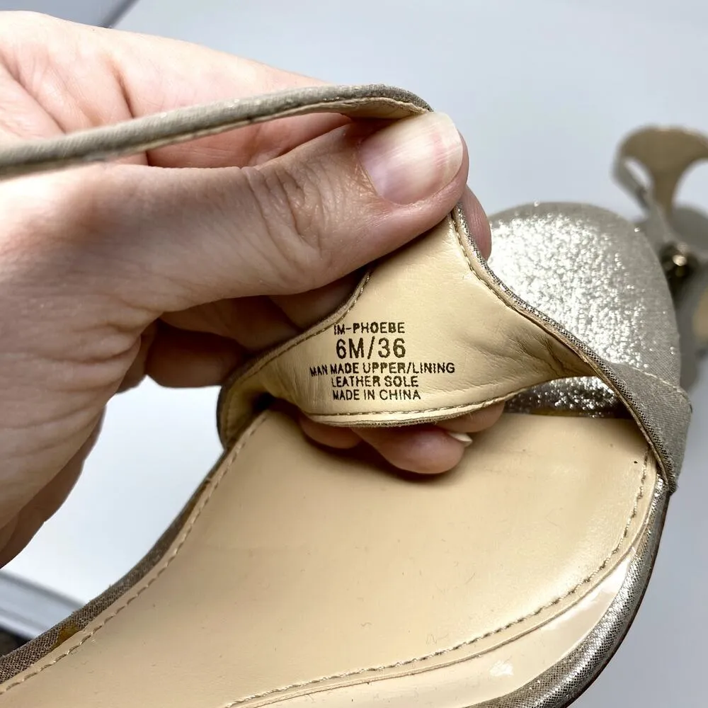 Imagine by Vince Camuto Phoebe Gold Metallic T - Image 8