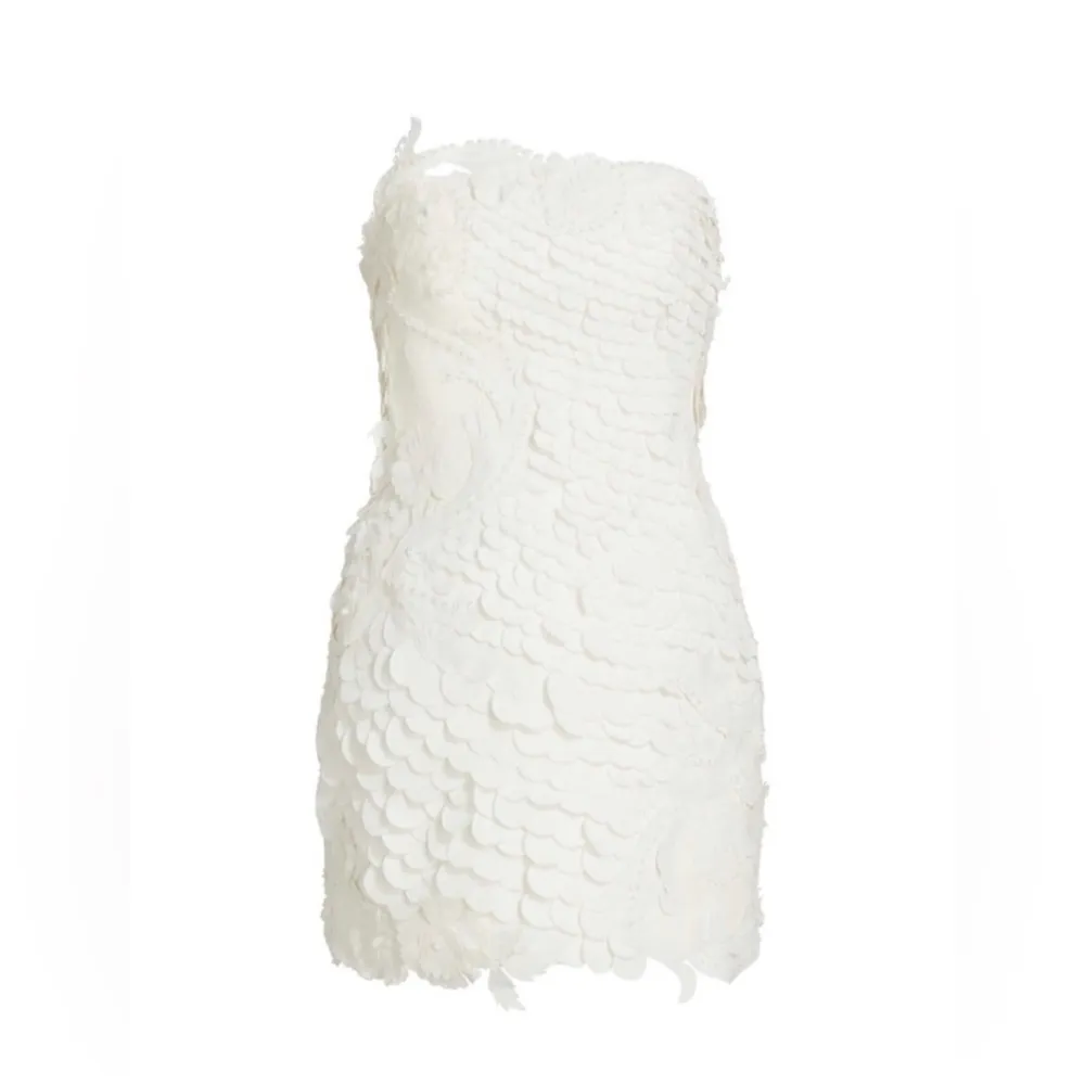 Zimmermann White Tama Filigree-Embellished Minidress - COTTON & LINEN Size 6 - Image 3