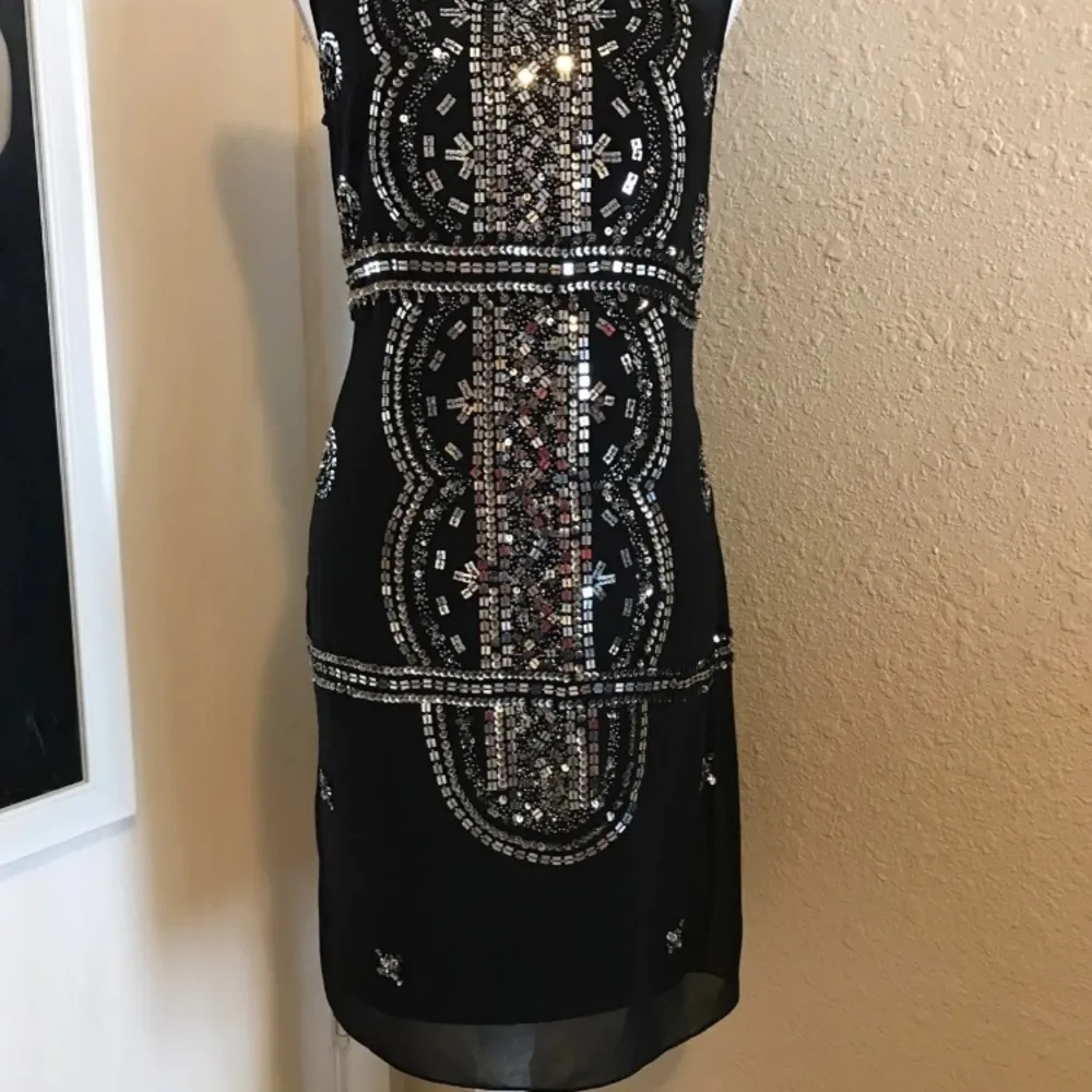 NWT Hand Beaded Cocktail Dress - Image 5