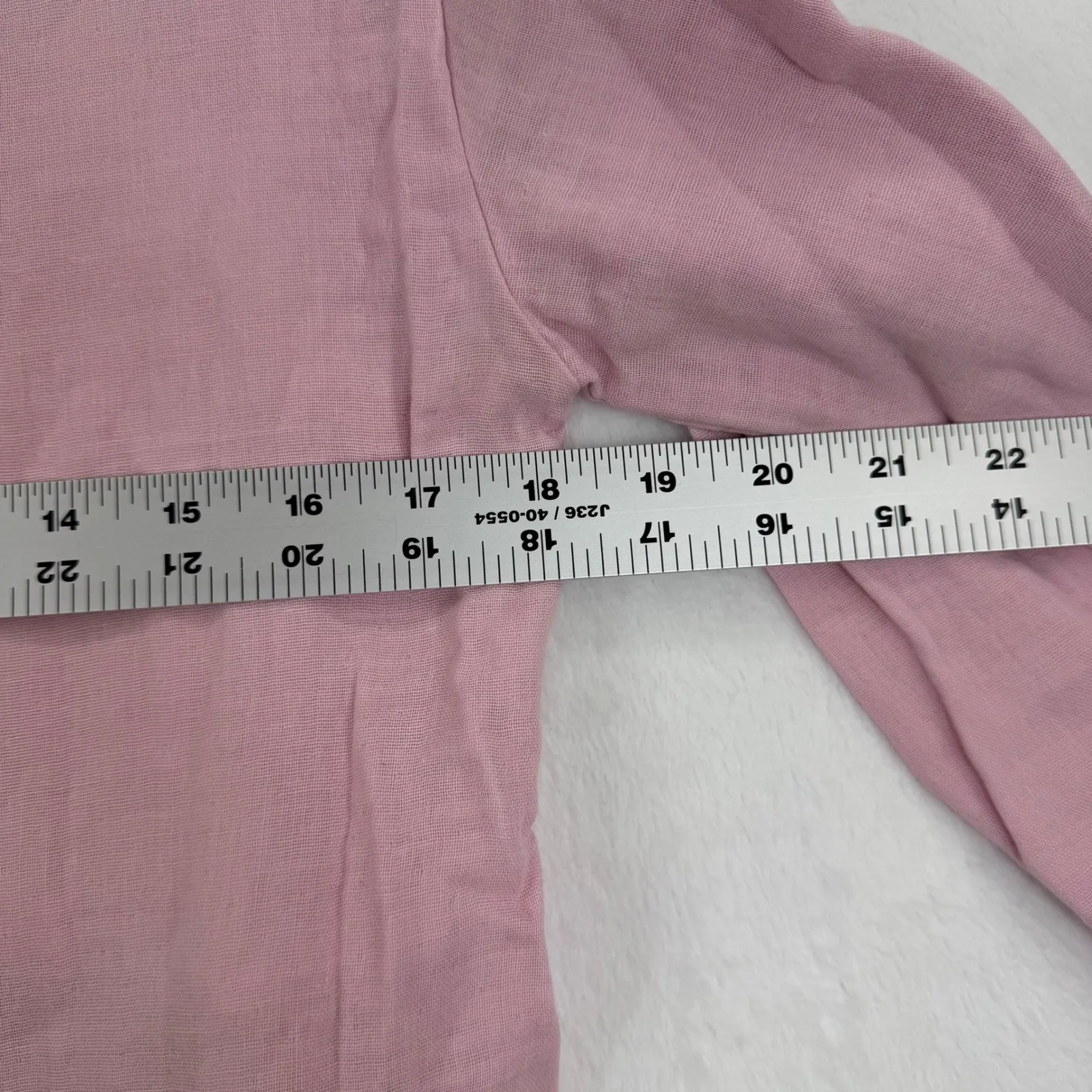 Love Whit by Whitney Port Top‎ Pink Wrap Blouse Long Sleeve Shirt Womens Small - Image 6