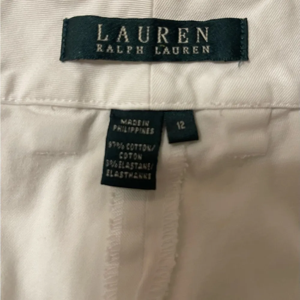 LAUREN Ralph Lauren wide leg white pants. Size 12. - Image 4