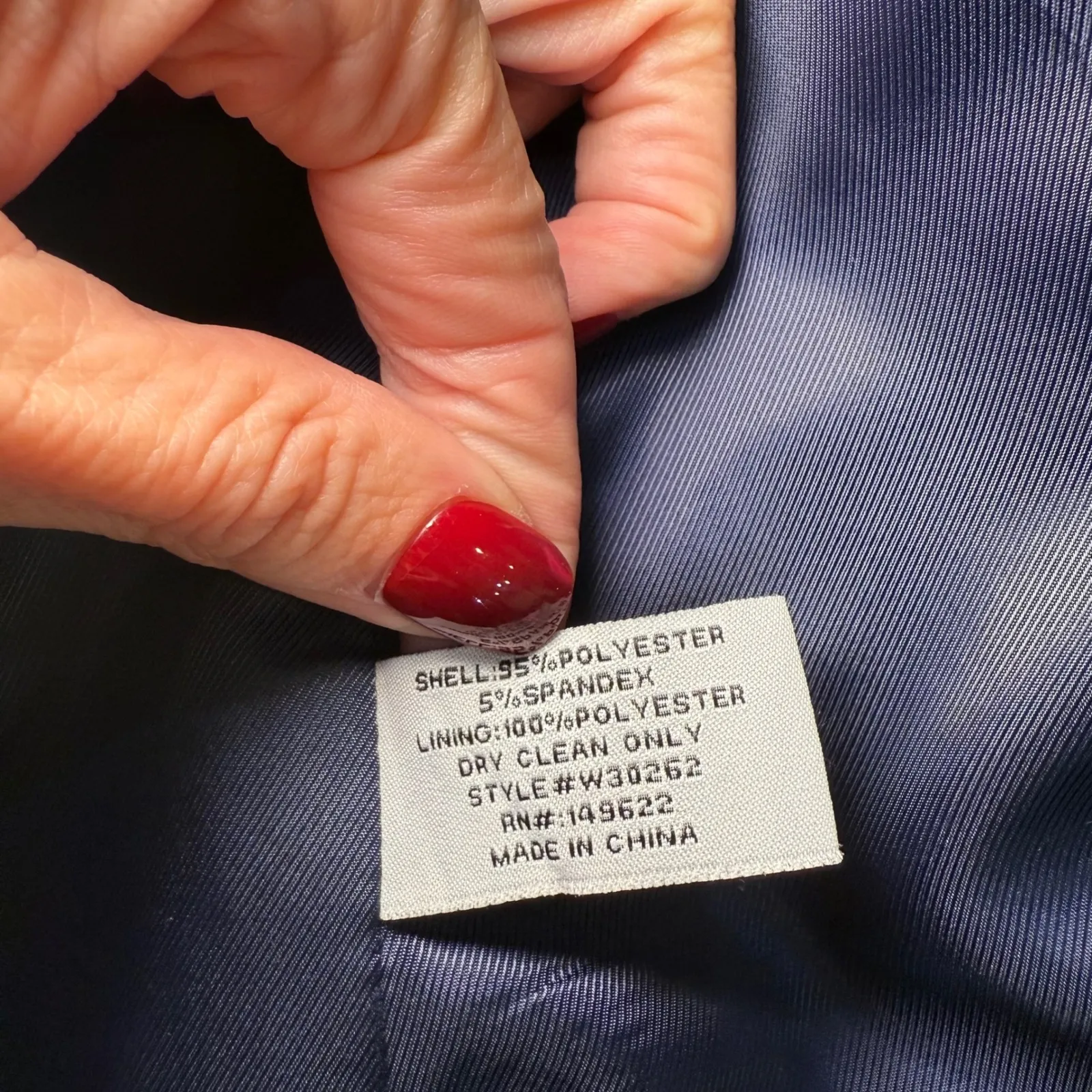 Walter Baker Phelps Navy Blazer Gold Button Double Breasted Jacket‎ Large - Image 10