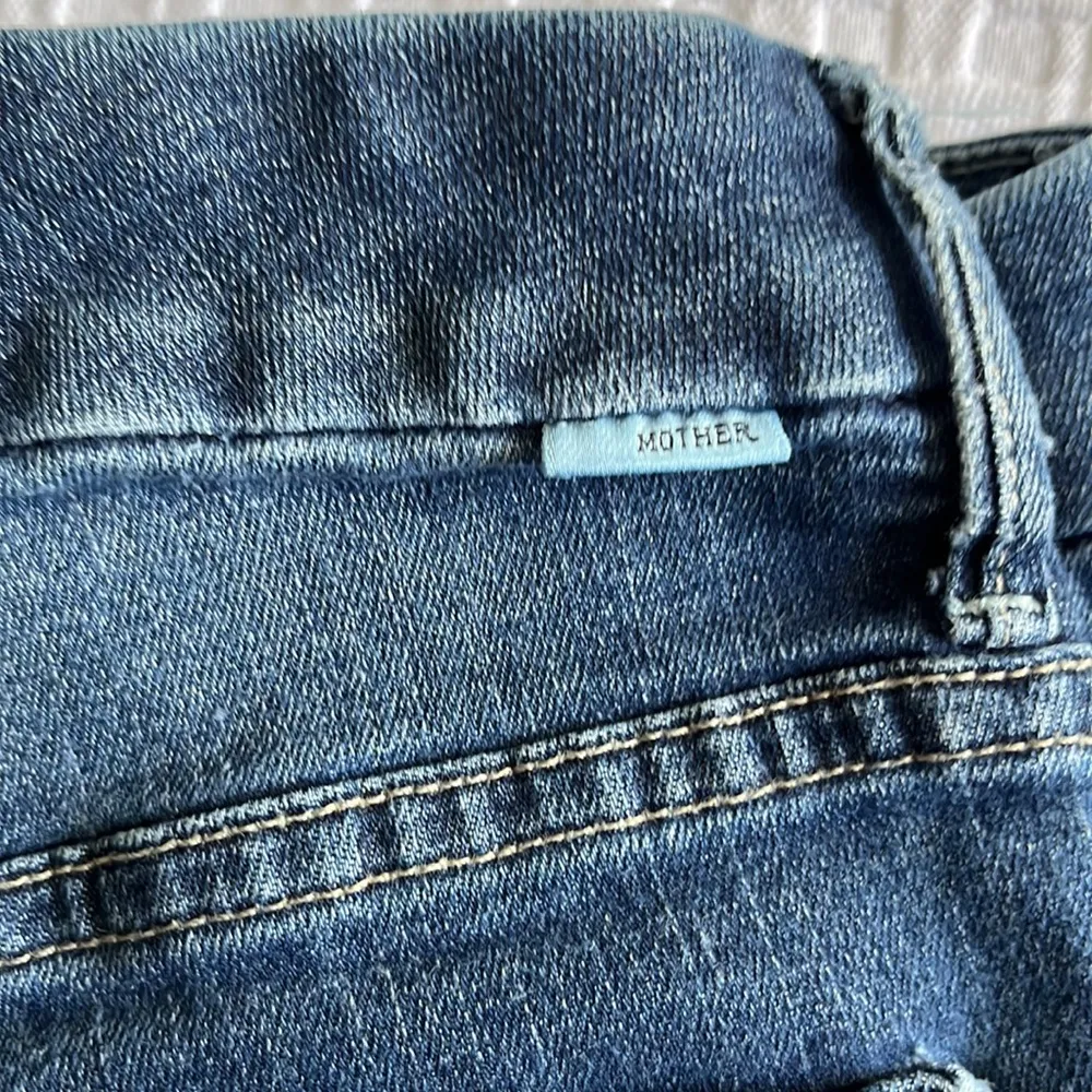 Mother Denim High Waisted Looker Ankle Fray Cat Attack Jeans - Image 5