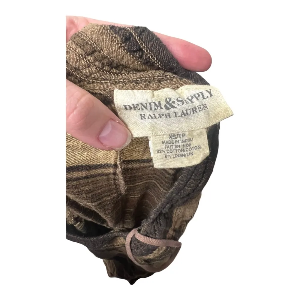 Ralph Lauren Denim & Supply Cotton Linen Maxi Skirt XS Boho - Image 3