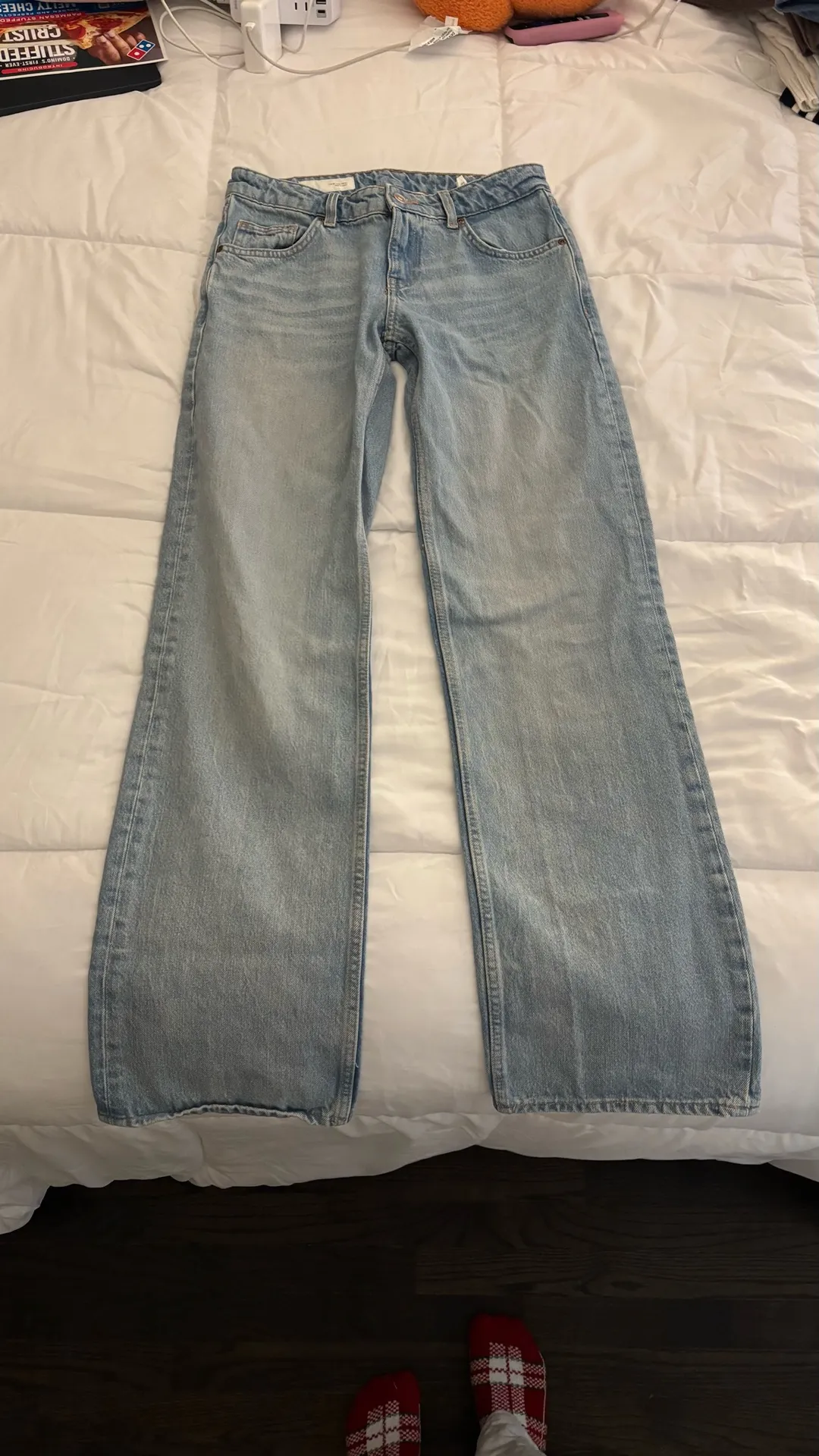 ZARA TRF low rise wide leg jeans - Image 2