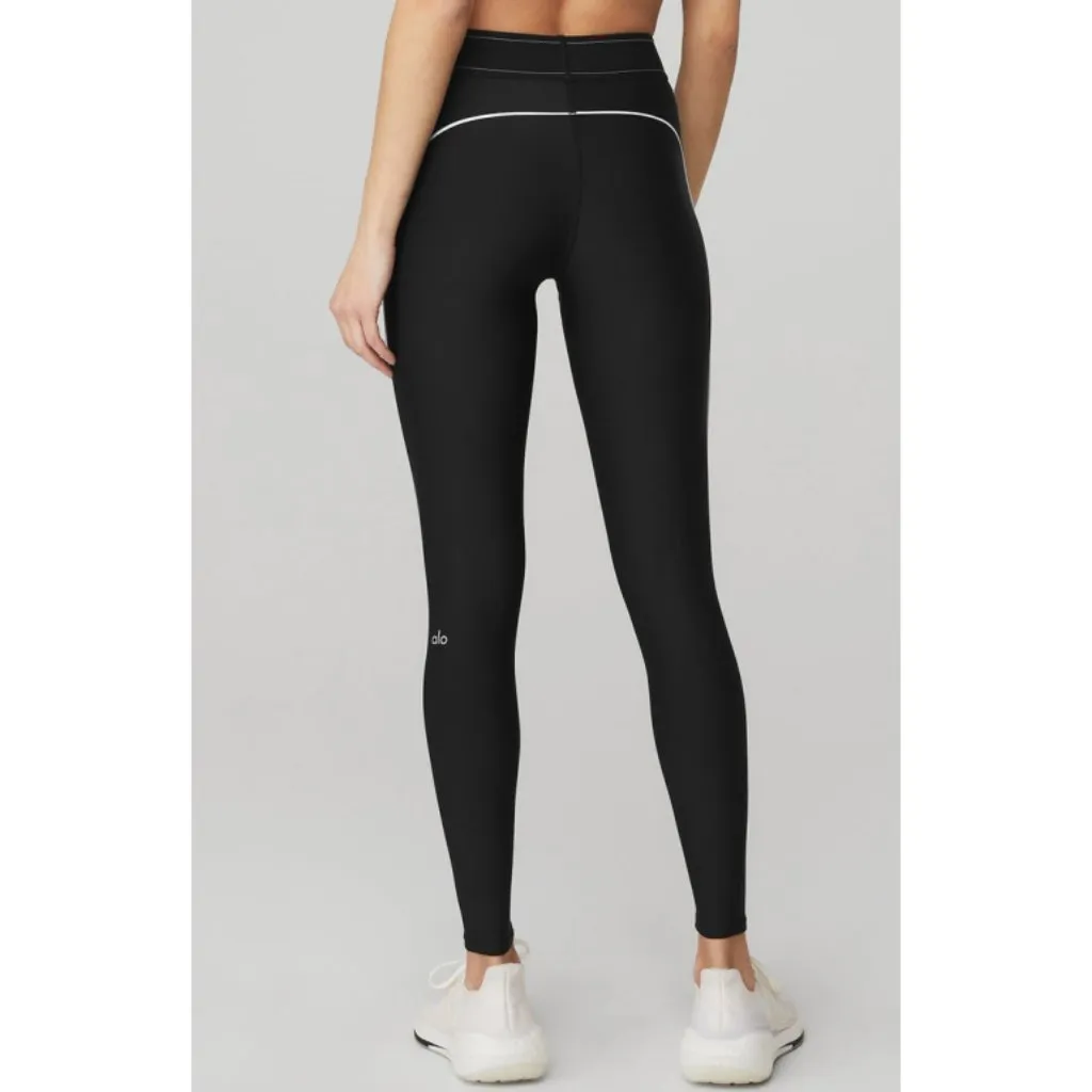 Alo Airlift High-Waist Suit Up Leggings Black Hi-Rise Waisted Tights Striped XS - Image 3