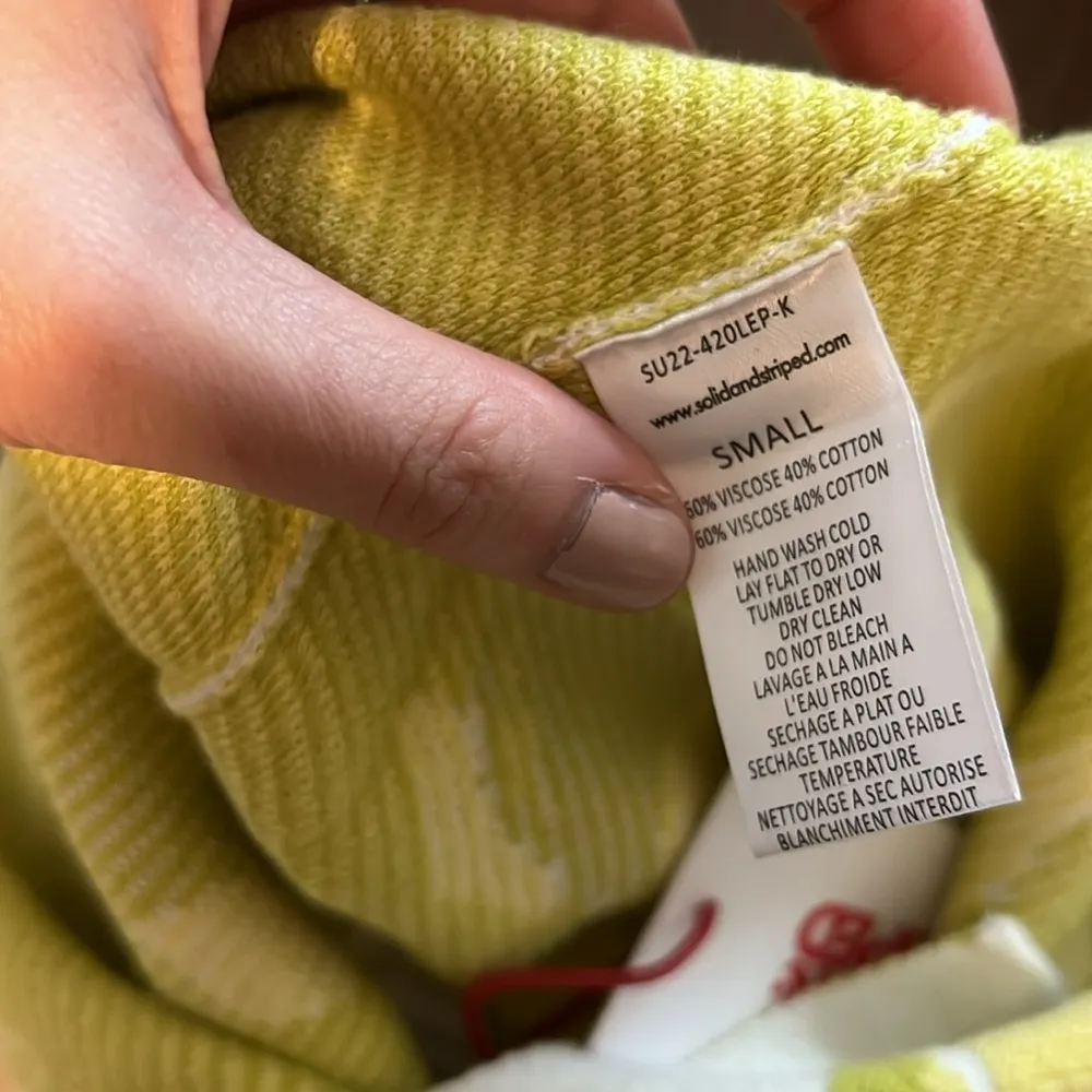 SET NWT SOLID & STRIPED LEMON JUNE TOP AND ROSIE SKIRT - Image 8