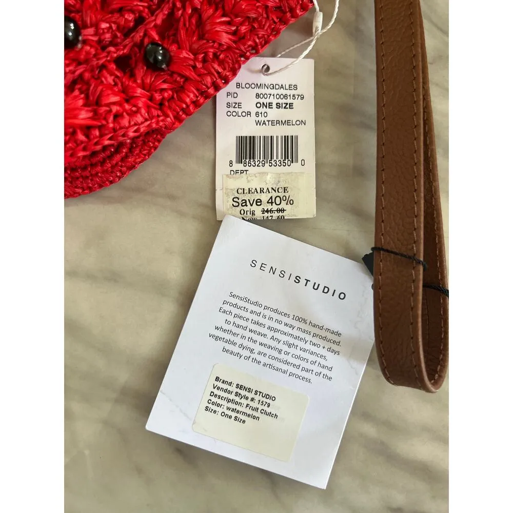 NWT Sensi Studio Beaded Red Watermelon Wristlet - Image 2