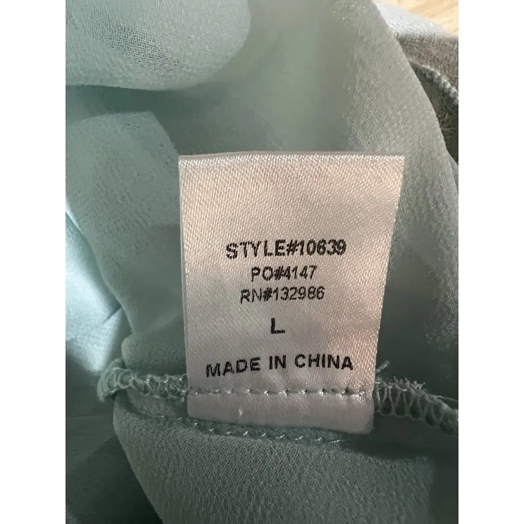 Crochet Back Cami Mint Green - Large ~ New With Tags - Image 9