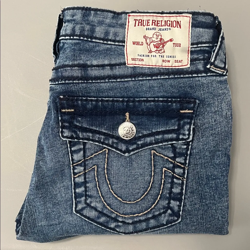 True Religion Halle Big T Mid Rise Super Skinny Size 28 - Image 2