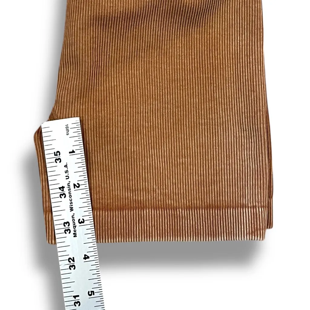 NWOT Women's Brown Ribbed Stretch Target Athletic Casual Shorts High Waist Sz M? Size M - Image 6