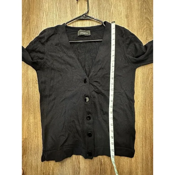 Women’s Giorgio Armani 38‎ V Neck Blue Button-up Wool Sweater - Image 8