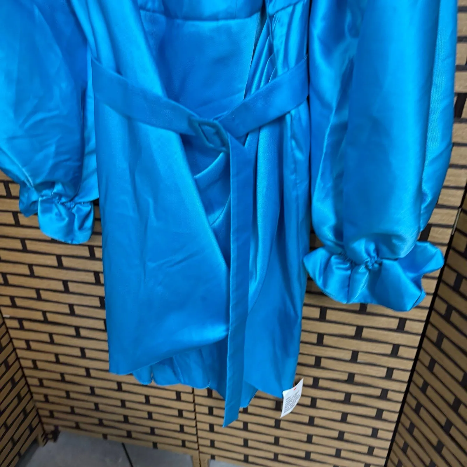 ASOS Curve Blue Belted Dress Size 18‎ - Image 5